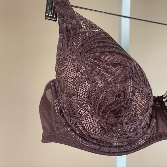 Paramour by Felina 38D Tempting Plush Contoured Bra Color Cocoa - Picture 3 of 11